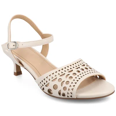 Journee Collection Womens Jessly Heeled Sandals In Beige