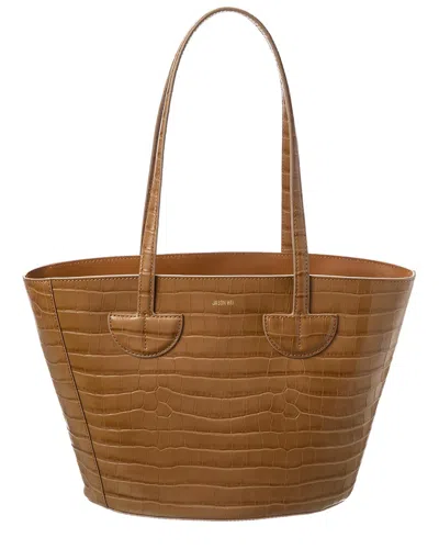 Jason Wu Croc-embossed Leather Tote In Brown