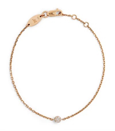 Redline Rose Gold And Diamond Illusion Bracelet In White