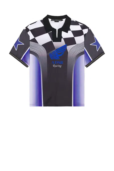 Andersson Bell Checkerboard Racing T-shirt In Multicolor