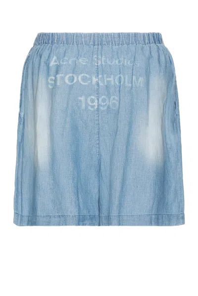 Acne Studios Acen Studios Shorts Men In Blue
