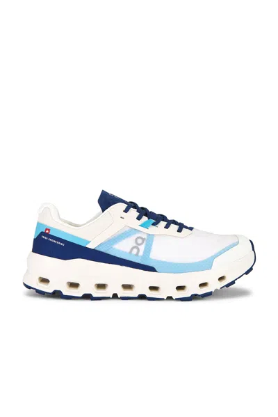 On Running Cloudvista 2 Sneakers With Breathable Fabric And Missigrip Sole In Cream & Horiz