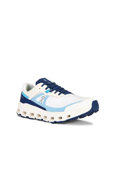 On Running Cloudvista 2 Sneakers With Breathable Fabric And Missigrip Sole In Cream & Horiz