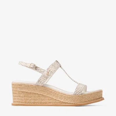 Jimmy Choo Theia Wedge 60 In Neutral