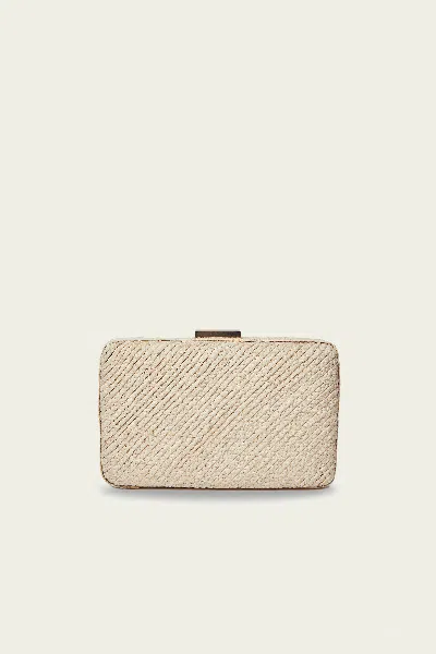 Kayu Carmen Woven Straw Clutch Bag