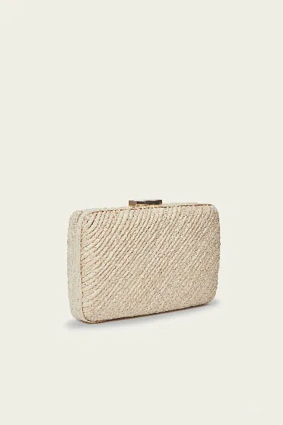 Kayu Carmen Woven Straw Clutch Bag