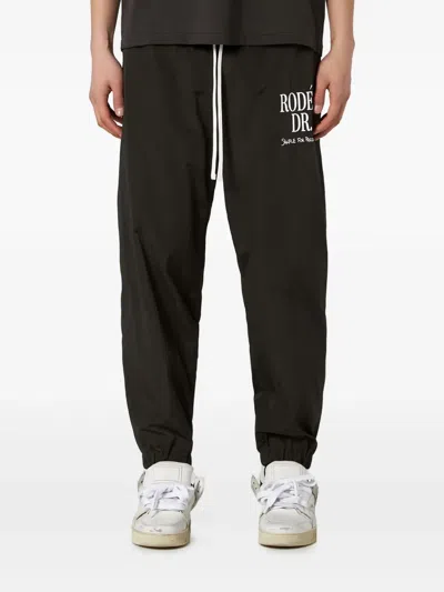 1989 Studio Nylon Trackpants Rodeo In Black