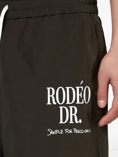 1989 Studio Nylon Trackpants Rodeo In Black