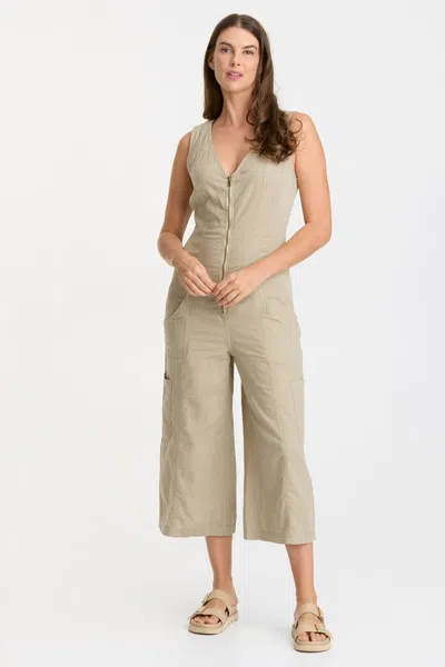 Wearables Linen Norris Jumpsuit In Green