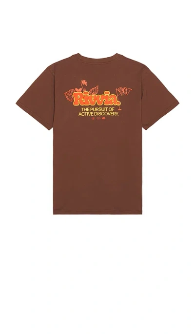 Rivvia Projects Floral Pursuit T-shirt In Brown