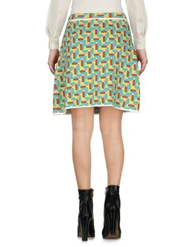 Shop M Missoni Mini Skirt In Turquoise