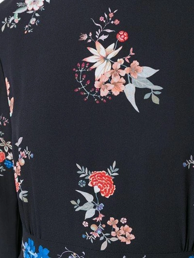 Shop Vilshenko Floral Print Longsleeved Dress