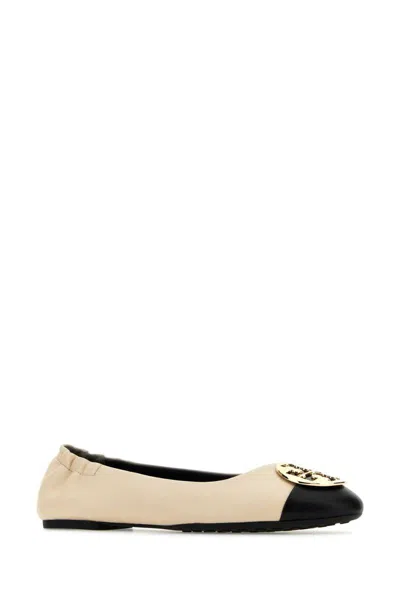 Tory Burch Cap-toe Ballerina Shoes In Beige O Tan