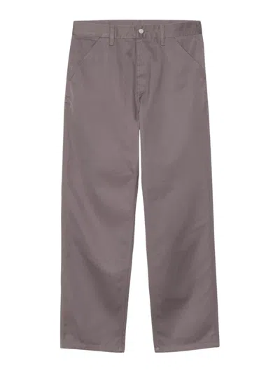 Carhartt Pants With Belt Loops And Pockets In Grey