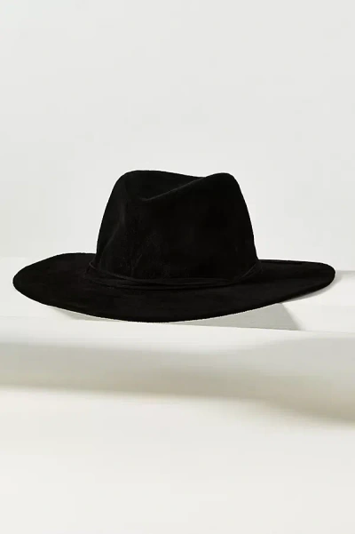 San Diego Hat Co. Faux-suede Fedora In Black