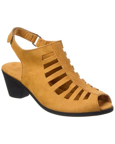 Arche Soexor Leather Sandal In Brown