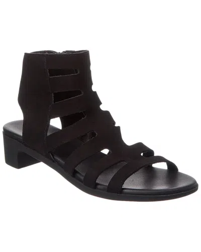 Arche Kisuro Leather Sandal In Black