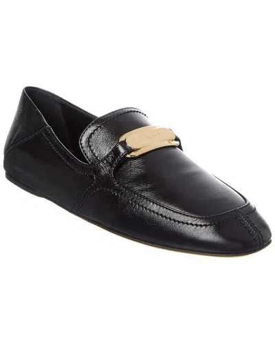 Ferragamo Elaine Vara Buckle Loafers In Calf Leather In Black
