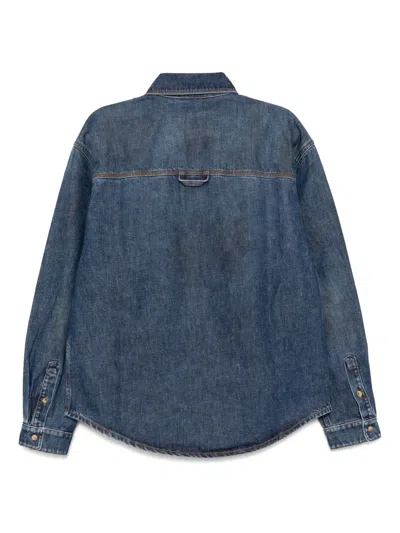 Erl Denim Jacket In Blue