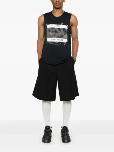Mm6 Maison Margiela Mm6 X Salomon Edition Crewneck Tank Top Black