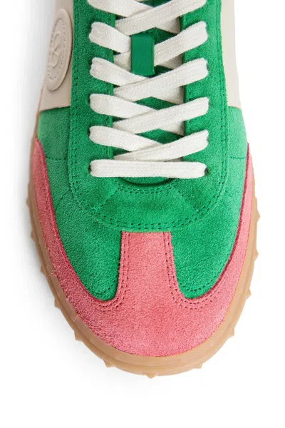 Valentino Garavani Multicolor Suede Upvillage Sneakers In Green