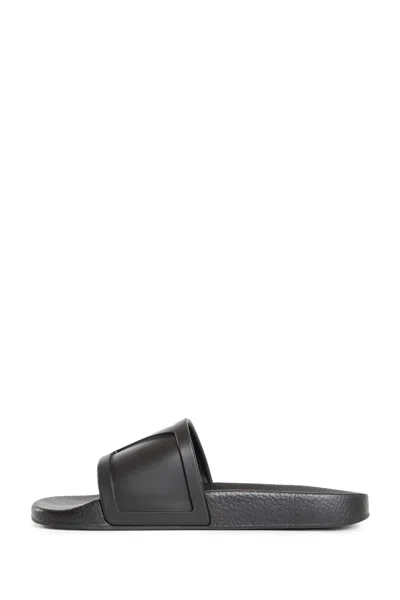 Valentino Coolside Rubber Slides In Black