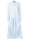 THOM BROWNE tie-collar shirt dress,DRYCLEANONLY