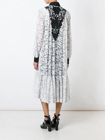 Antonio Marras Floral Lace Shirt Dress | ModeSens