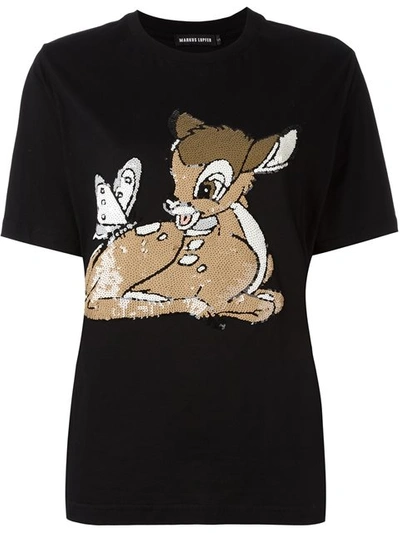 Markus Lupfer 'bambi' T-shirt In Black