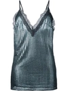 HOUSE OF HOLLAND 'CHAINMAIL' SLIP BLOUSE,AW16W030711642798
