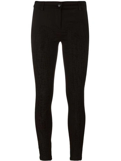 Shop Andrea Ya'aqov Stitching Detail Trousers In Black