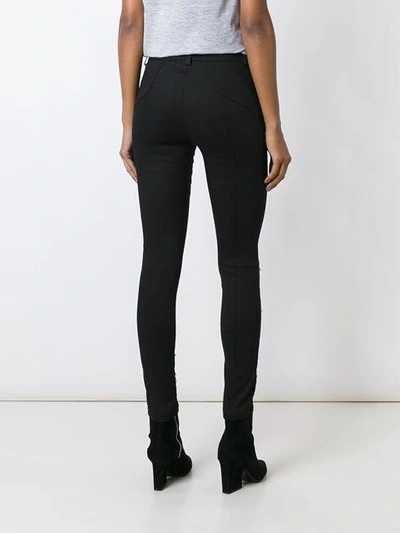 Shop Andrea Ya'aqov Stitching Detail Trousers In Black