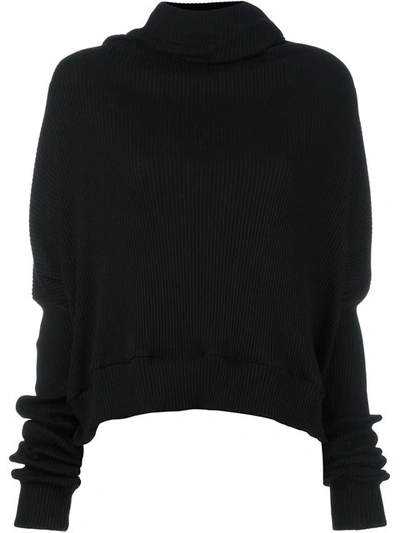 Ben Taverniti Unravel Project Shawl Collar Ribbed Jumper