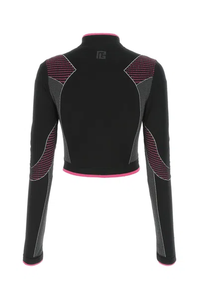 Balmain Multicolor Stretch Nylon Top