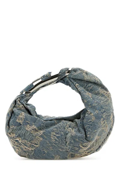 Diesel Women Denim Grab-d Hobo Shopping Bag