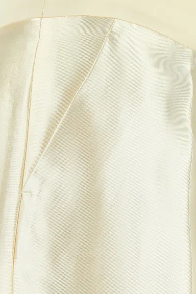 Maison Margiela Mohair & Silk High Rise Straight Pants