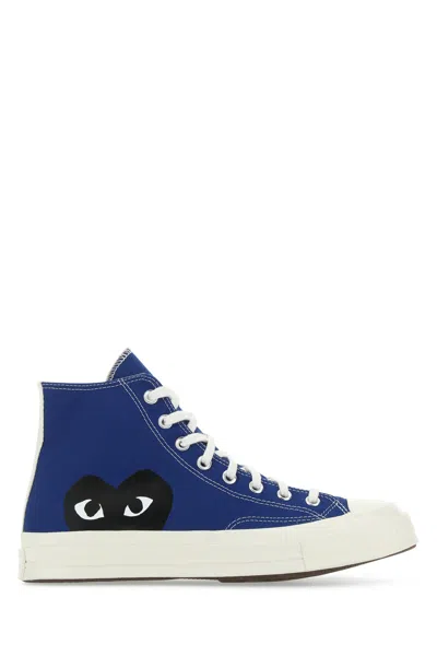 Comme Des Garçons Play Blue Converse Edition Half Heart Chuck 70 High Sneakers