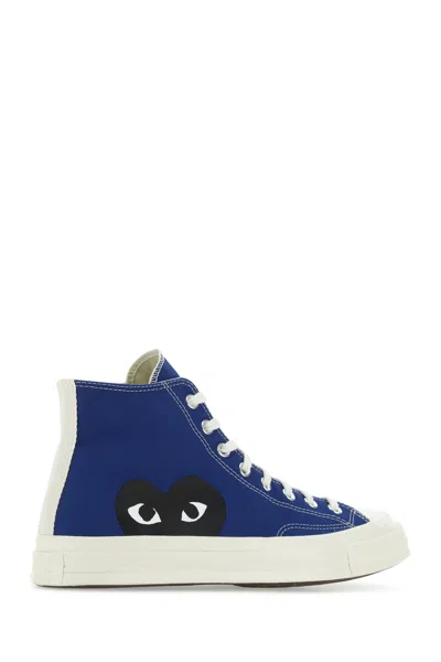 Comme Des Garçons Play Blue Converse Edition Half Heart Chuck 70 High Sneakers