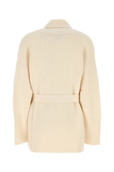 Le Kasha Cardigan Lucern In Cashmere Bianco Donna In White