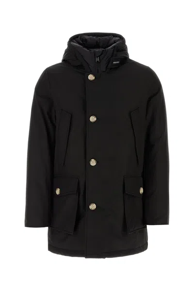 Woolrich Navy Blue Cotton Blend Down-filled Parka