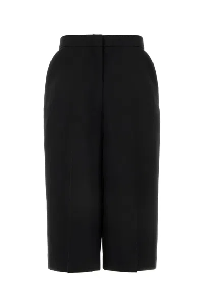 Givenchy Black Wool Bermuda Shorts