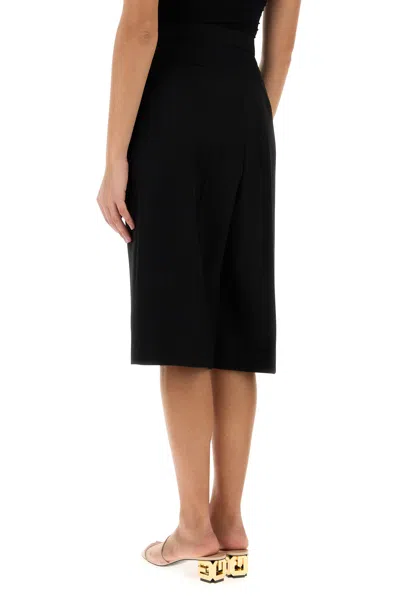 Givenchy Black Wool Bermuda Shorts