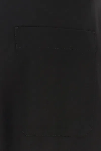 Valentino Garavani Black Bermuda Shorts With Vlogo Print In Toile Iconographe Man