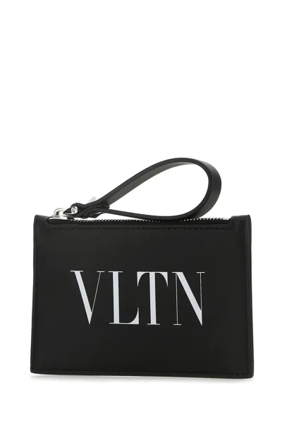Valentino Garavani Man Black Leather Card Holder