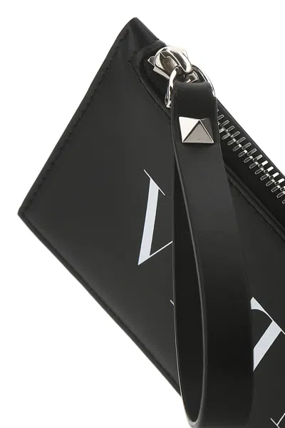 Valentino Garavani Man Black Leather Card Holder