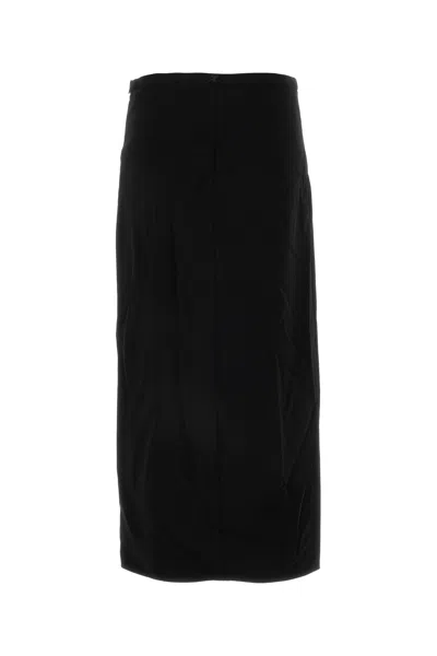 Courrèges Courreges Black Polyester Blend Skirt