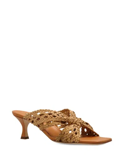Casadei Strappy Sandals With Mid Heel And Square Toe