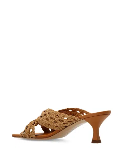 Casadei Strappy Sandals With Mid Heel And Square Toe