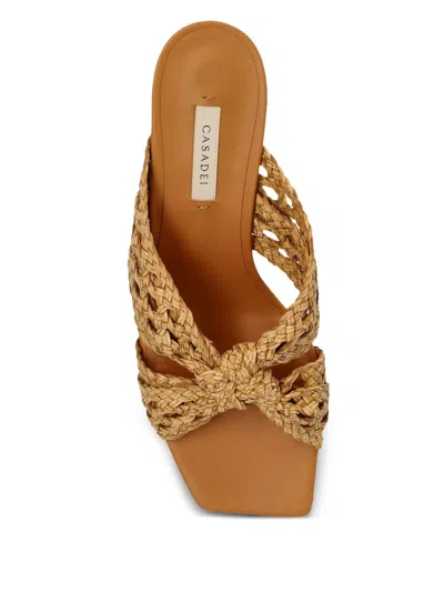 Casadei Strappy Sandals With Mid Heel And Square Toe