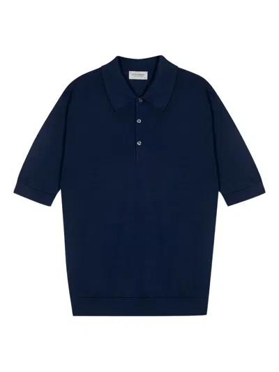 John Smedley Isis Fine Knit Cotton Polo Shirt Clothing
